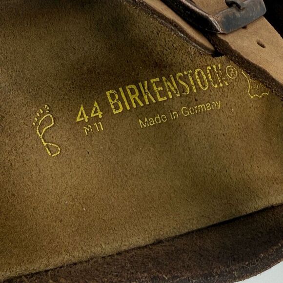 Birkenstock Milano Brown Leather Double Strap Heel Strap Adjustable Sandals - Me - Picture 5 of 12